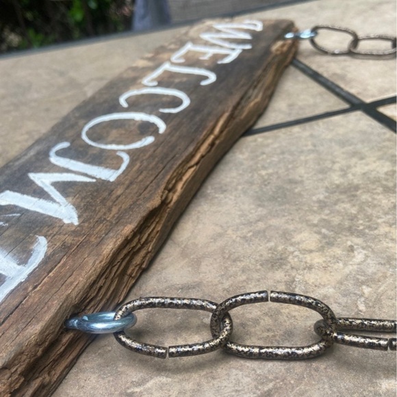 Rustic Handmade Wood Welcome Sign - Picture 3 of 6